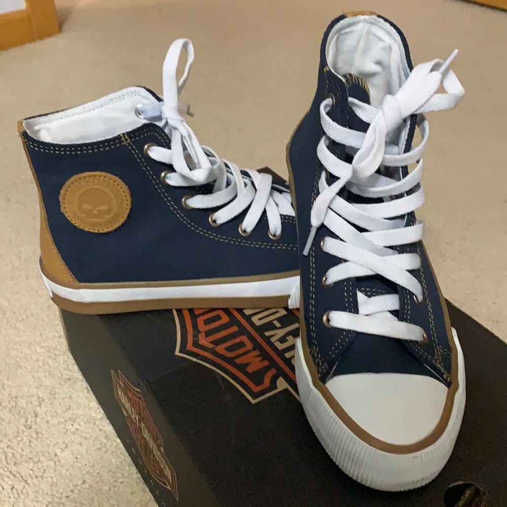 Harley Davison Canvas High tops